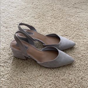 Steve Madden sling back suede heels